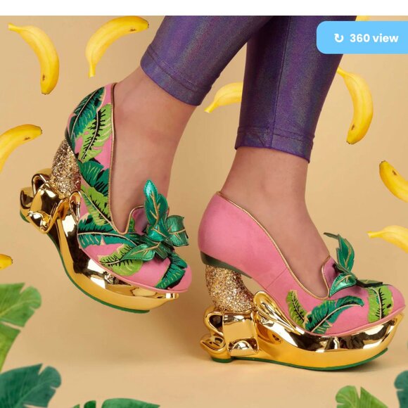 ISO - DO NOT BUY Irregular Choice Awfully Appealing Banana Heels - Picture 3 of 3